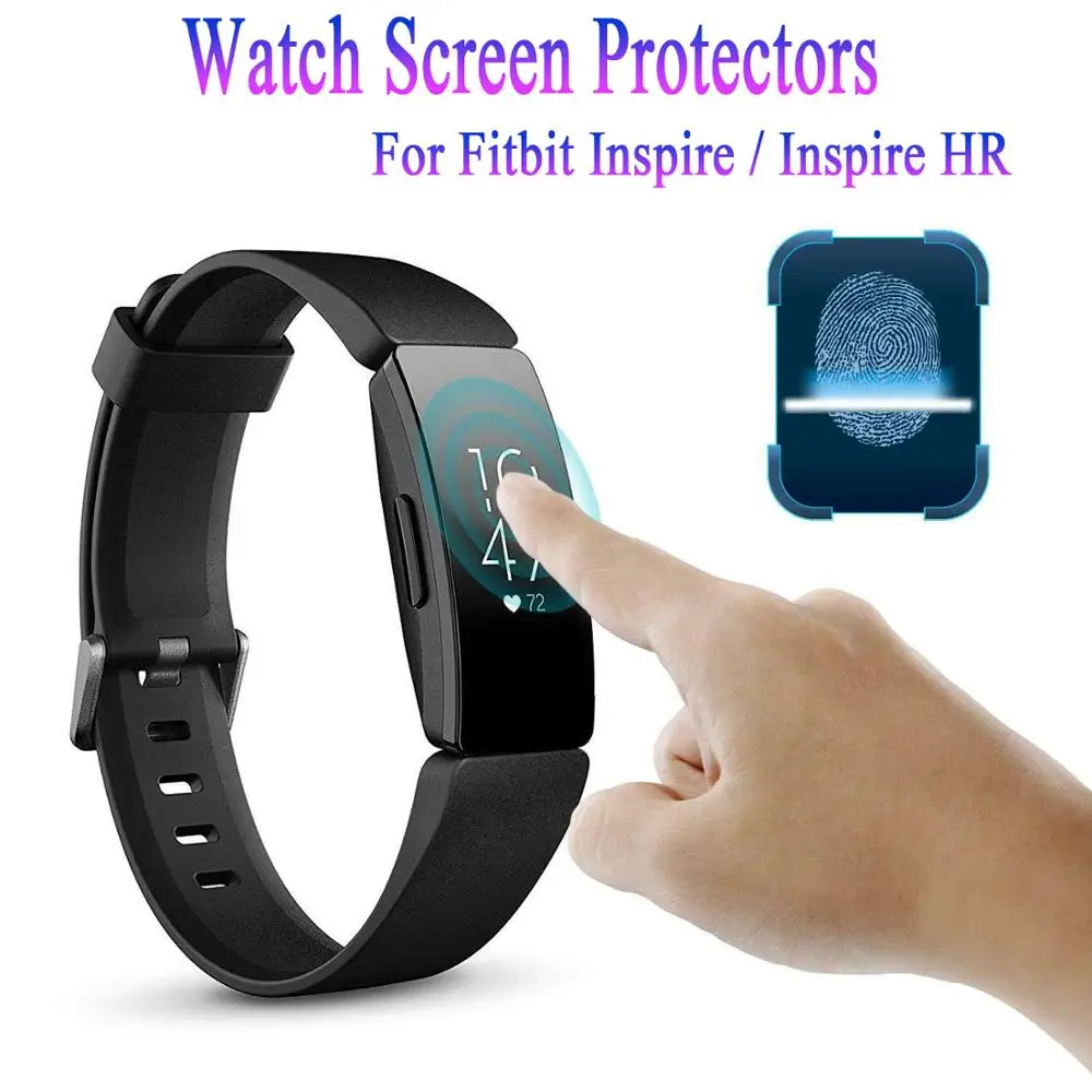 Смарт часы пленка для Fitbit Inspire/Inspire HR экран защитная полное покрытие прозрачная