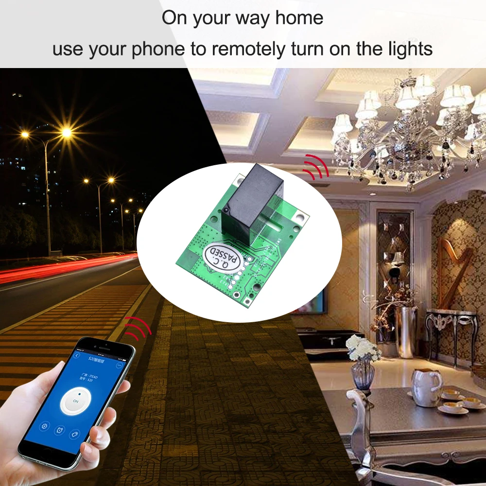 2 шт. SONOFF RE5V1C релейный модуль сухой контакт выход 5 в WiFi DIY Переключатель Inching/Selflock