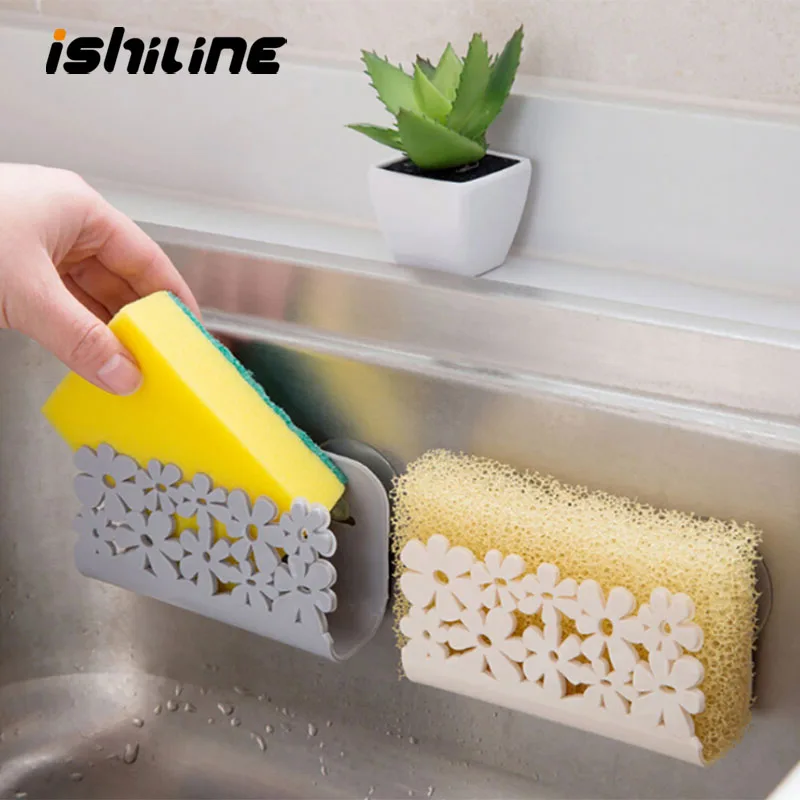 Кухня Ванная комната раковина губки на присоске держатель кронштейн блюдо ткань