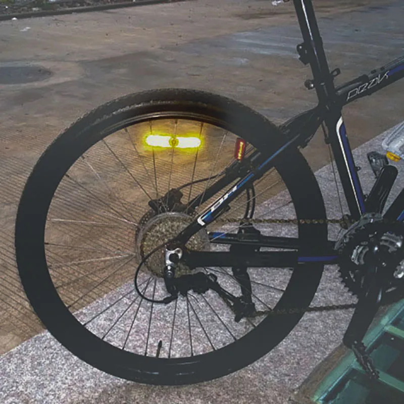 Bike Spoke Reflector Bicycle Light Wheel Safety Spoke Reflector Mount Clip Warning Mountain Bike Reflector Bicycle Accessories