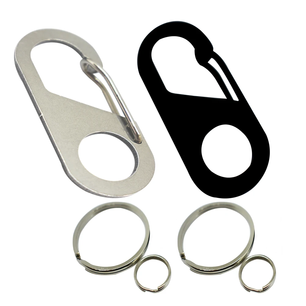 2 шт. Нержавеющая сталь 40 мм маленький карабин Паракорд зажимы карабины 13 поэтому