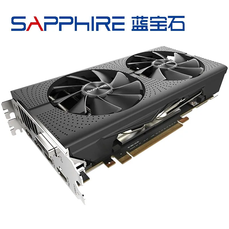 SAPPHIRE RX 580 8GB видеокарта 256Bit GDDR5 видеокарты для AMD 500 series RX580 карты DisplayPort HDMI DVI б/у |