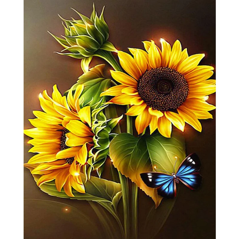 5D DIY искусственная Бриллиантовая вышивка в виде бабочки алмазная живопись полная