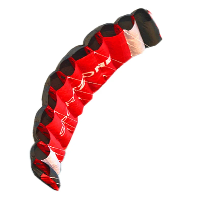 

High Quality 1.8m Dual Line Parafoil Kite With Control Bar Power Braid Sailing Kitesurf Rainbow Sports Beach