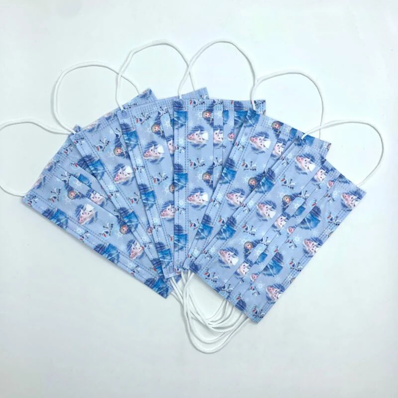 Мультяшная детская маска с принтом Aisha Замороженная Принцесса маски для лица