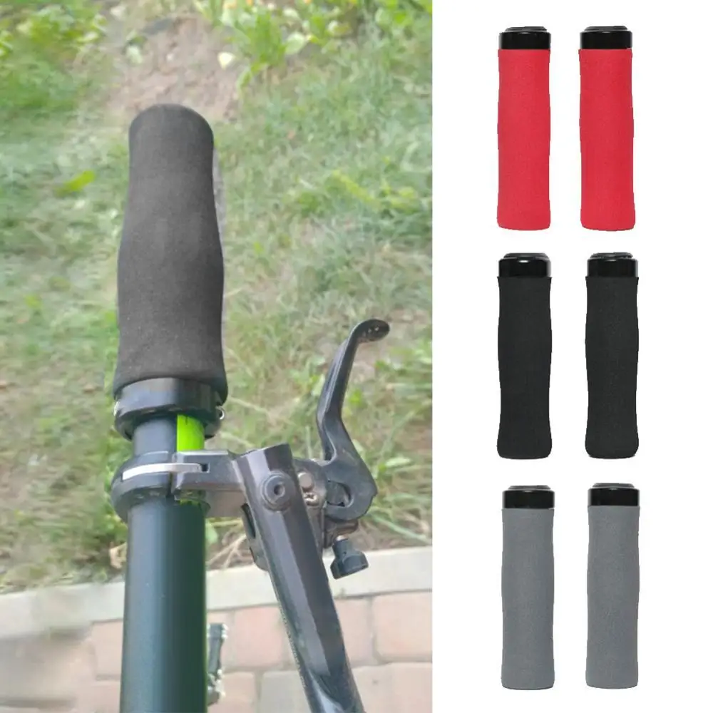 

1 Pair Bicycle Non-slip Handle Grip Ergonomic Closure MTB Mountain Bike Handlebar Grip Cover Strong Support Grip Bike Part