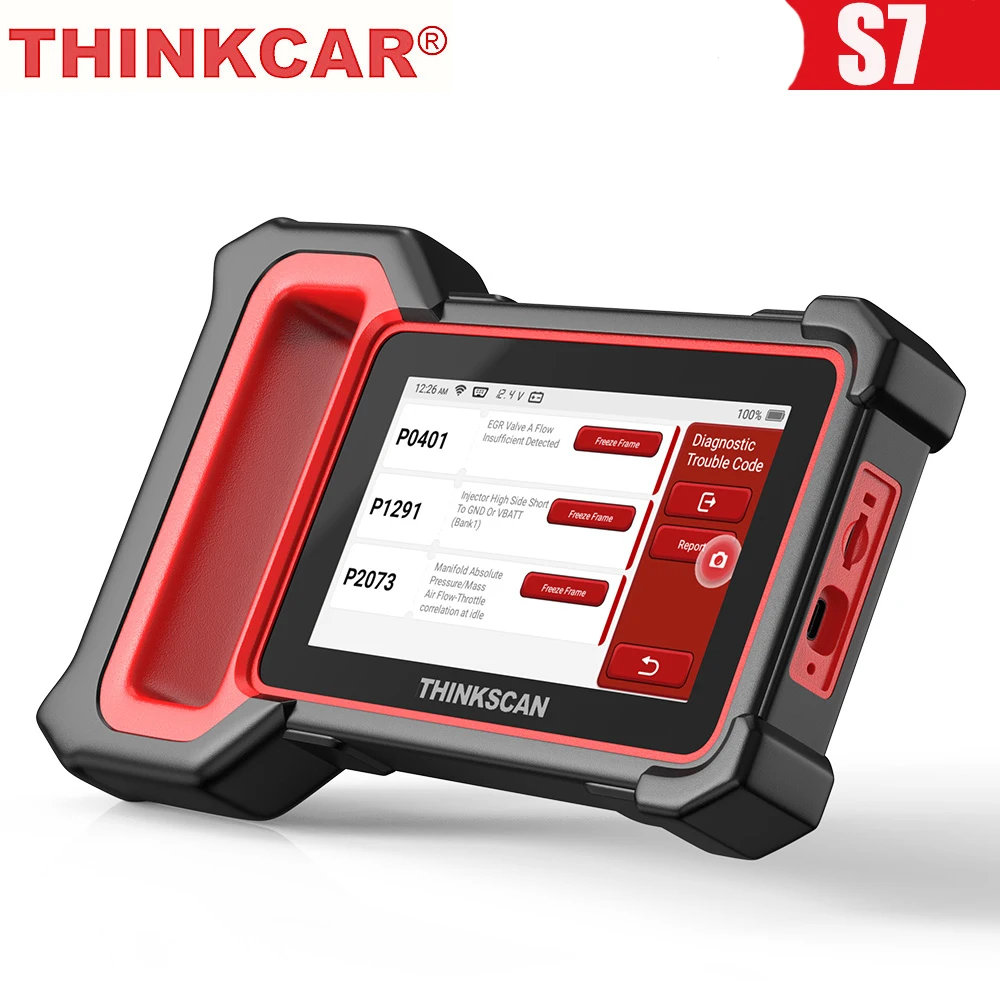 

THINKCAR Thinkscan Plus S7 OBD2 Scanner Airbag BCM ECM TCM IC AC ABS System Oil DPF BAT ABS Reset Car Diagnostic OBD 2 Scanner