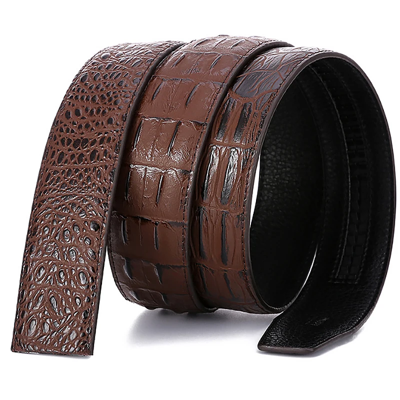 Модный мужской ремень без пряжки мужские ремни из натуральной кожи деловой