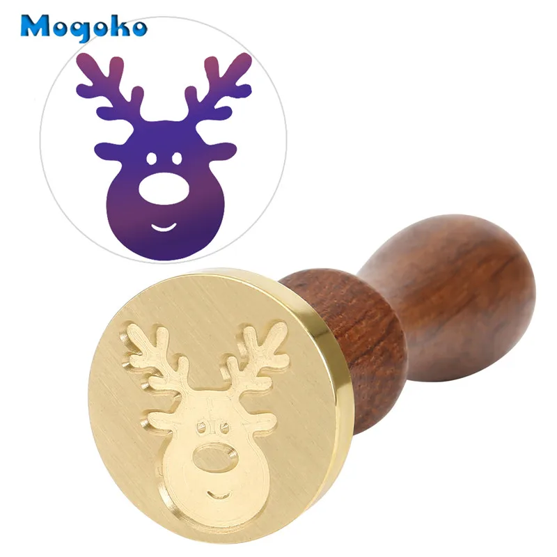 Mogoko 25 мм Merry Christmas олень воск печать ретро дерево классическое уплотнение