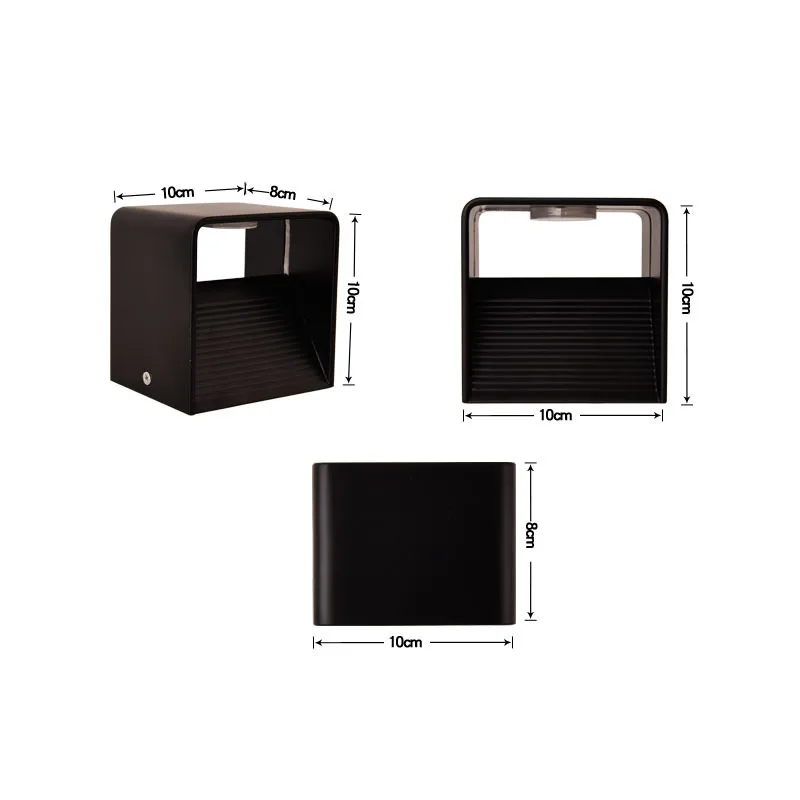 Современный приглушаемый настенный светодиодный светильник в виде Куба лампа