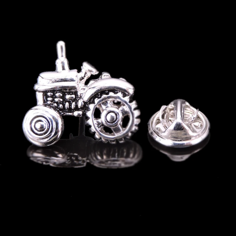 Высокое качество нагрудный знак брошь для хвата. мужские шпильки серебристо-трактор Neckpin на воротнике ювелирное изделие-брошь, аксессуары для одежды