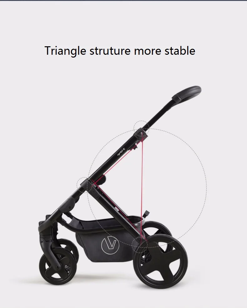 VIKI luxury 2 в 1 сиденье для детской коляски с люлькой kinderwagen коляска/коляска заднее