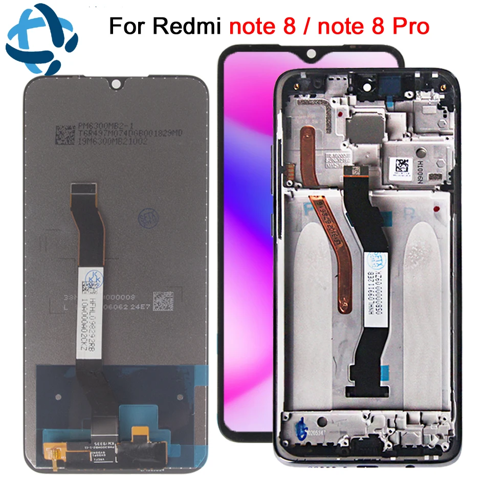 Для Xiaomi Redmi note 8 Pro ЖК дисплей кодирующий преобразователь сенсорного экрана в