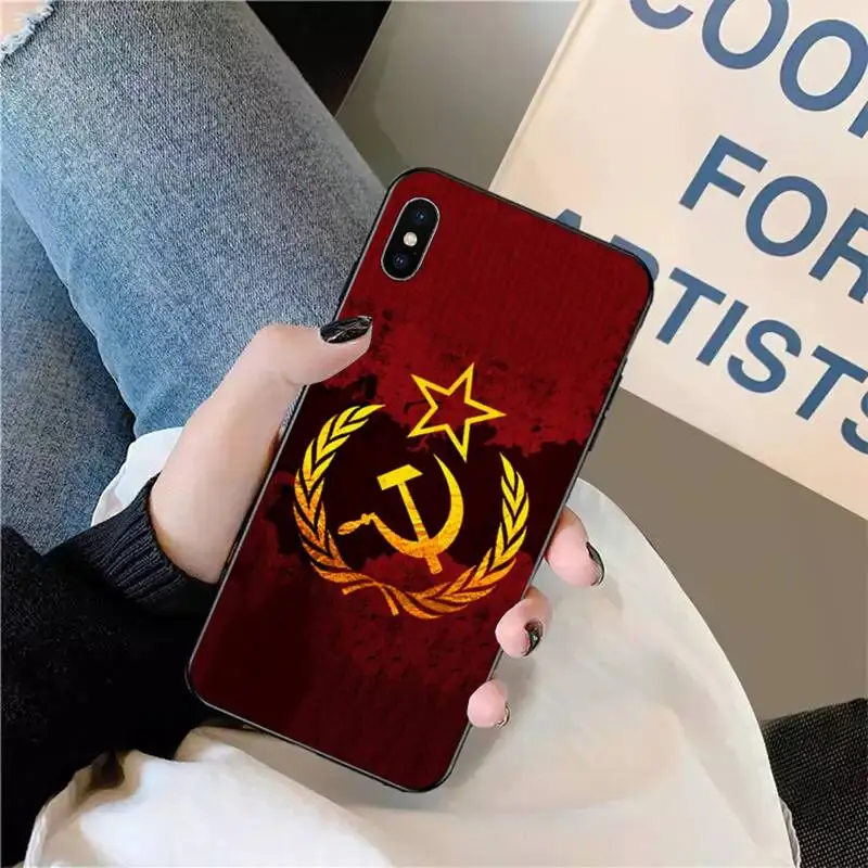 

Soviet Union USSR Flag Phone Case for iPhone 11 12 pro XS MAX 8 7 6 6S Plus X 5S SE 2020 XR mini