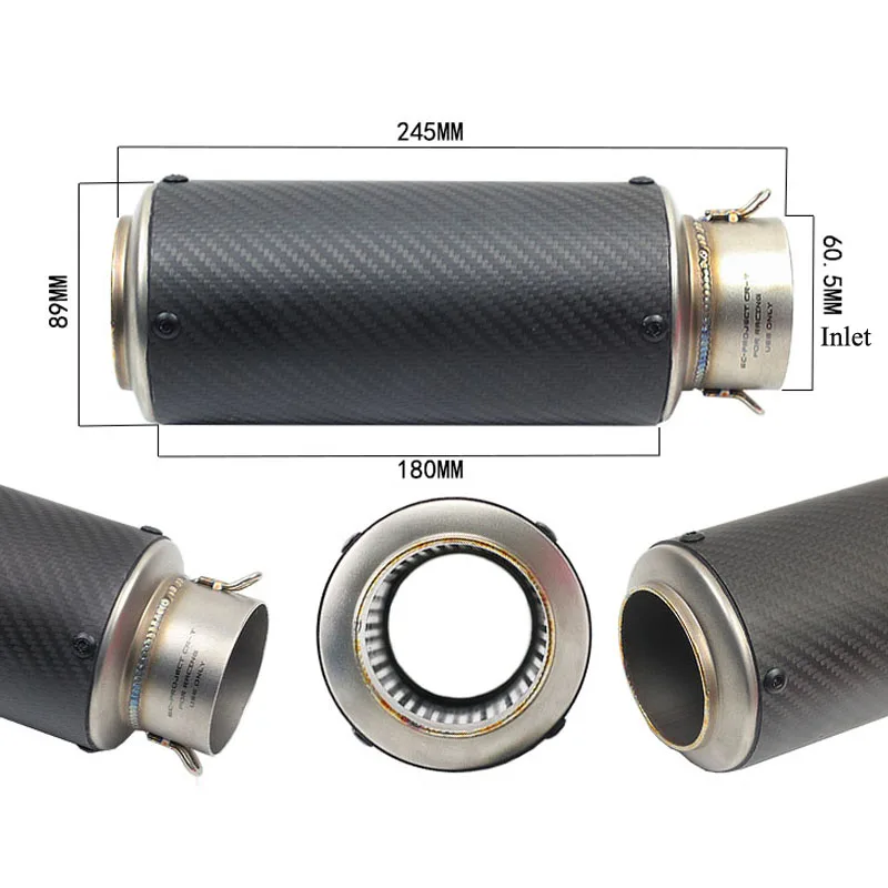 51-61 мм Универсальный мотоциклетный скутер GP Racingproject глушитель выхлопной трубы