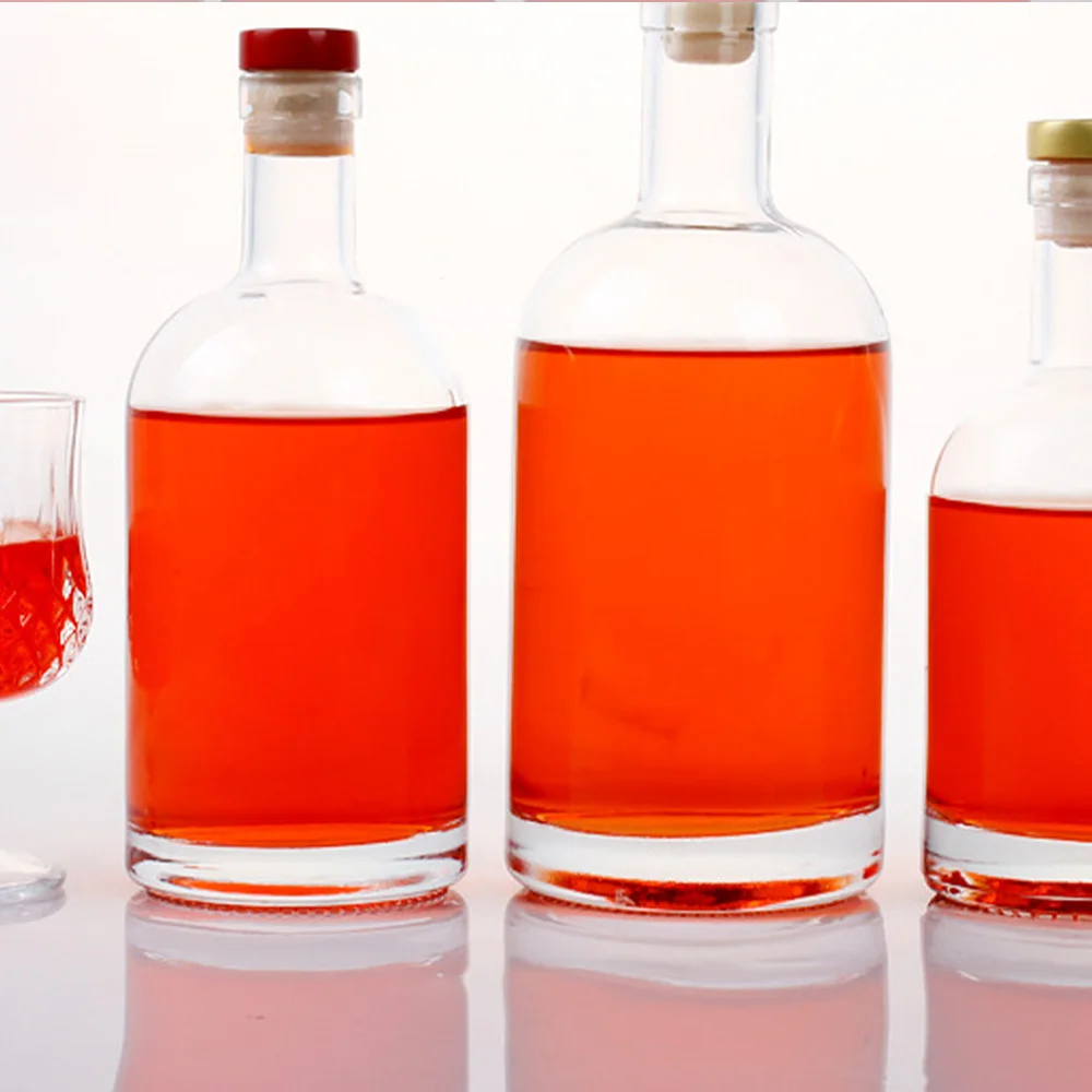 

2PCS Vodka Bottle Thickened Transparent Glass Whiskey Bottle - 200ml