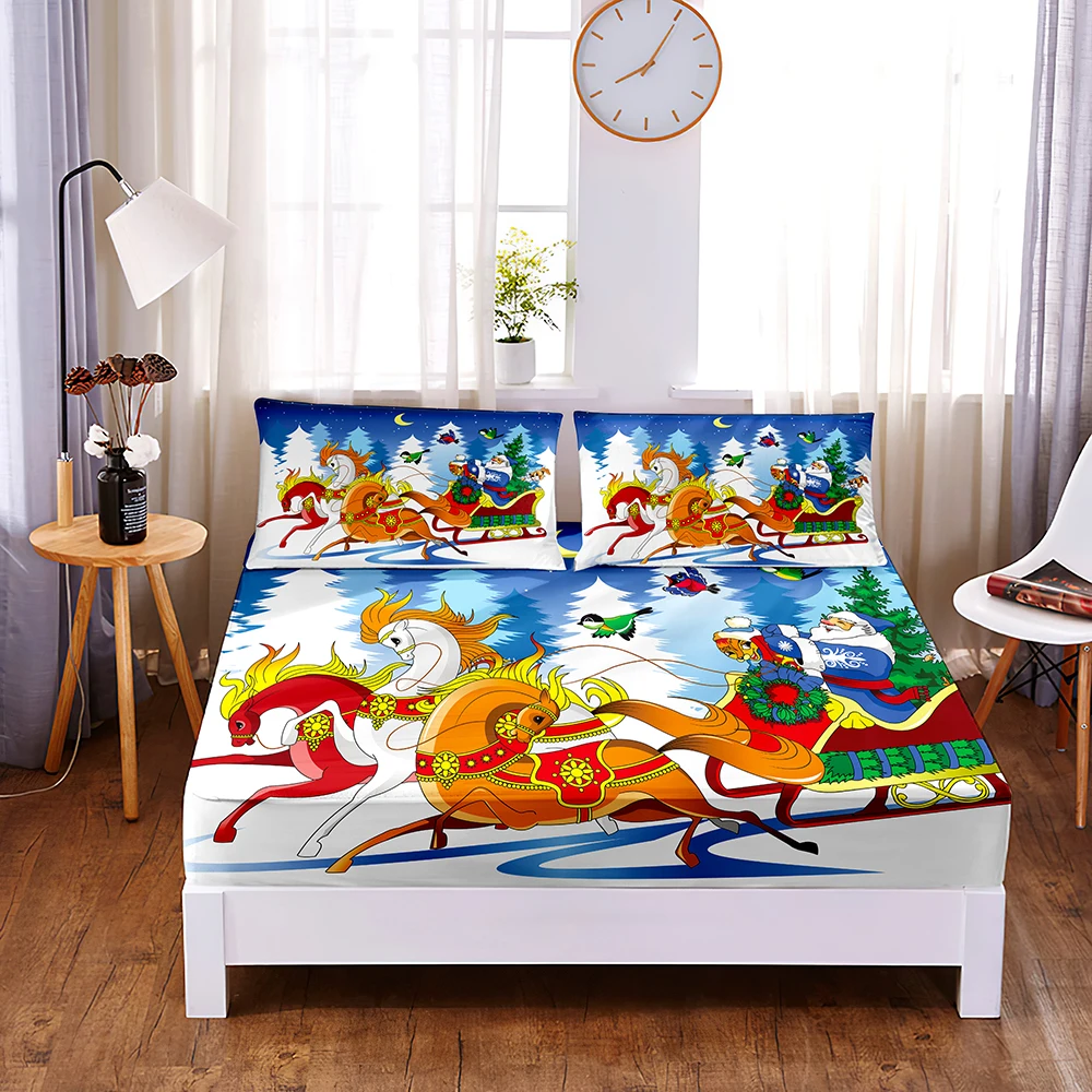 

3 шт., простыня-наматрасник из полиэстера, с резинкой