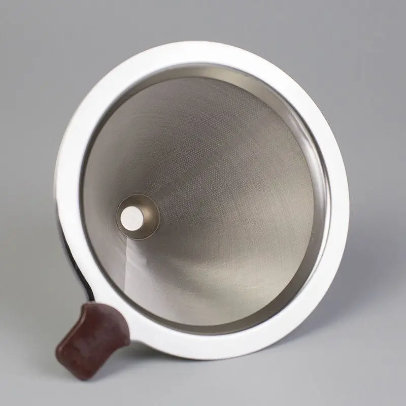 

Reusable Stainless Steel Coffee Filter Baskets Permanent Use Free Filter Paper Coffee Drop Filters Kitchen Tools