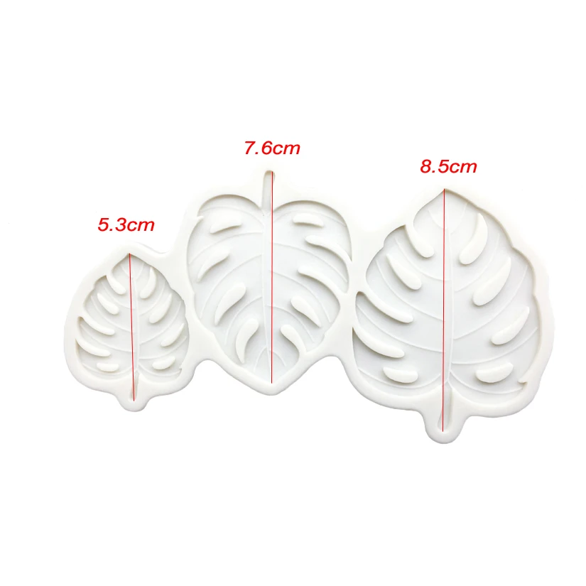 Силиконовая форма для выпечки в форме листьев Monstera Deliciosa инструменты украшения