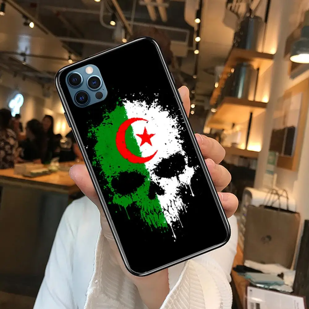 Algeria Flag Phone Cases For iphone 12 Pro Max case 11Pro Max 8PLUS 7PLUS 6S iphone XR X XS  mini mobile cell funda
