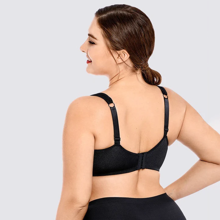 Women Wide Strap Push Up Plus Size Big Thin Cup Padded Underwire Daily Wear Sexy Lingerie Bra 38 40 42 C D E Wholesale