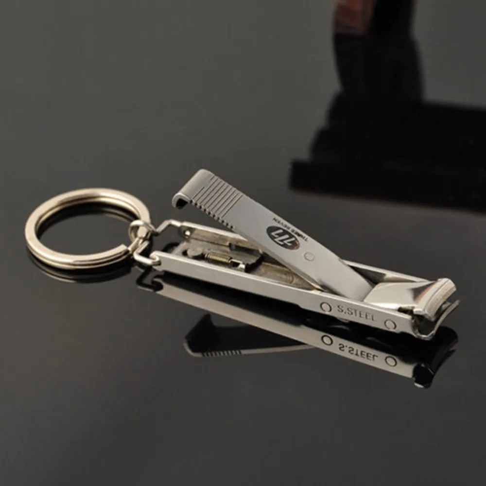 Горячие EDC ультра-тонкие складные ножницы для ногтей Резак Триммер брелок из нержавеющей стали оптом