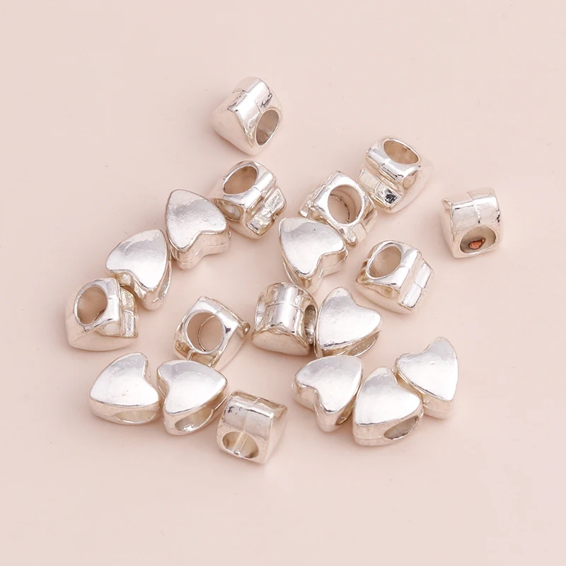 Бусины с отверстием для подвесок цепочек браслетов ювелирных изделий 50 шт. 9 х7 мм