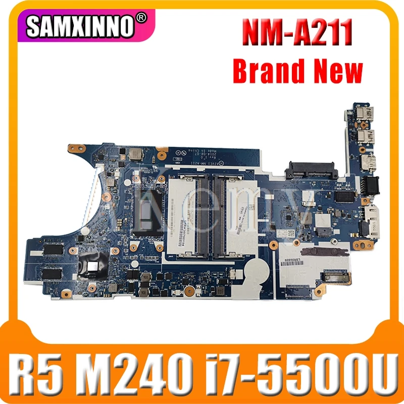 

SAMXINNO For Lenovo Thinkpad E450 E450C CE450 NM-A211 Laotop Mainboard NM-A211 Motherboard 00HT660 w/ R5-M240 GPU i7-5500U CPU