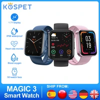 smart watch men kospet magic 3 smartwatch 2021 ip68 waterproof sport watch women kids bluetooth fitness wristwatches for xiaomi