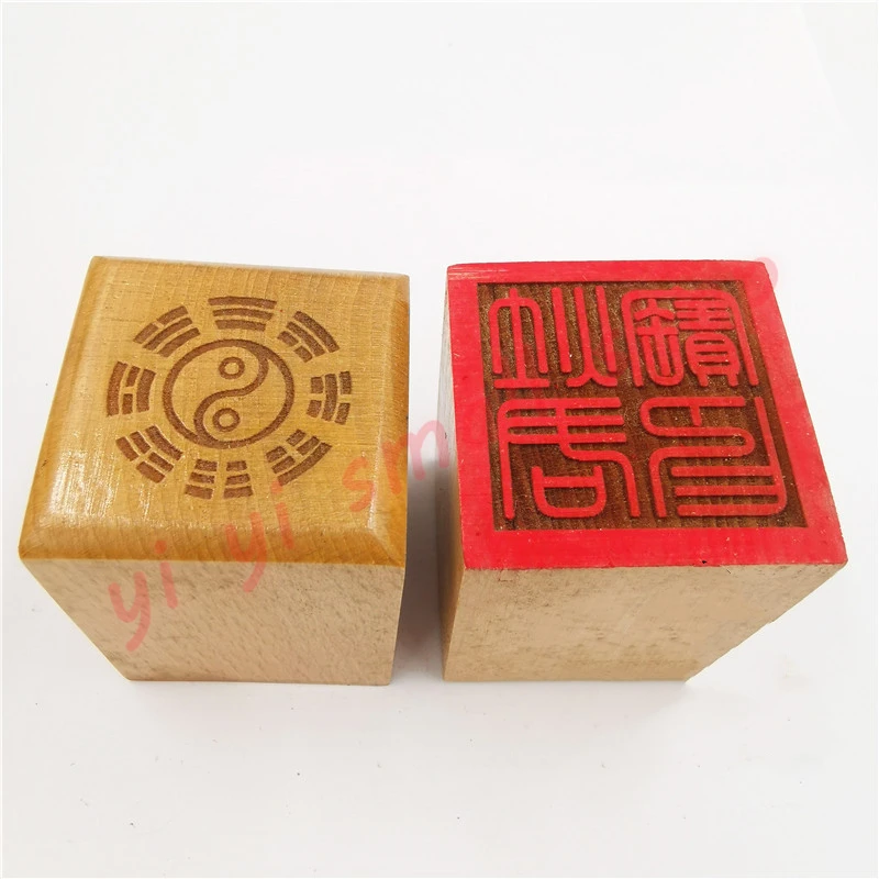 

Taoist seal, kitchen god treasure seal, 5cm peach wood, single-sided seal, Taoist magic tools, handicrafts
