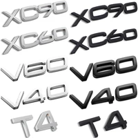 xc60 xc90 v40 v60 s60l t4 trunk sticker black car styling for volvo v50 c30 c60 c70 v70 v90 tailgate label logo accessories