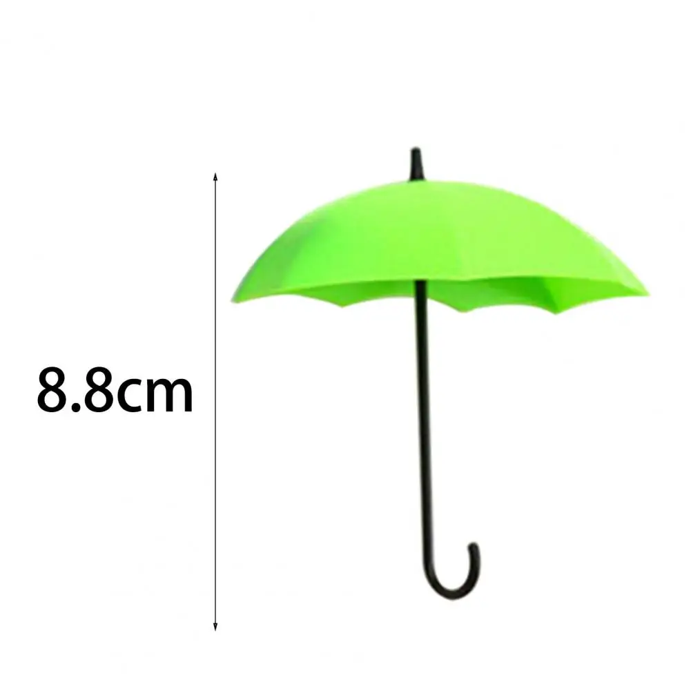 

3Pcs Wall Rack Umbrella Shape Eco-friendly ABS Key Holder Hanger for Closet