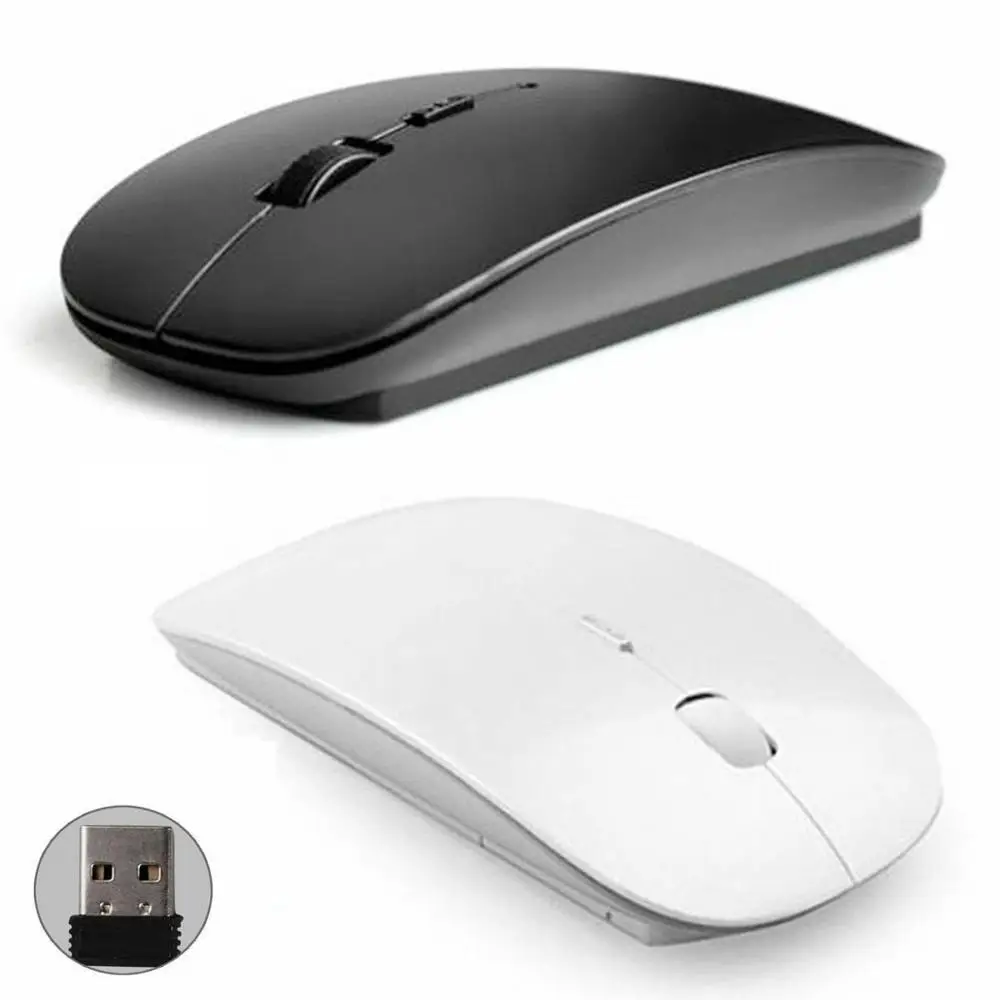 Ультра тонкая 1600 dpi USB оптическая беспроводная компьютерная мышь 2,4G приемник для офисного и домашнего использования мышь для Apple Mac PC ноутбука мыши