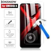 jonsnow tempered glass for umidigi x 6 35 inch bison 6 3inch 9h 2 5d protective film explosion proof clear lcd screen protector