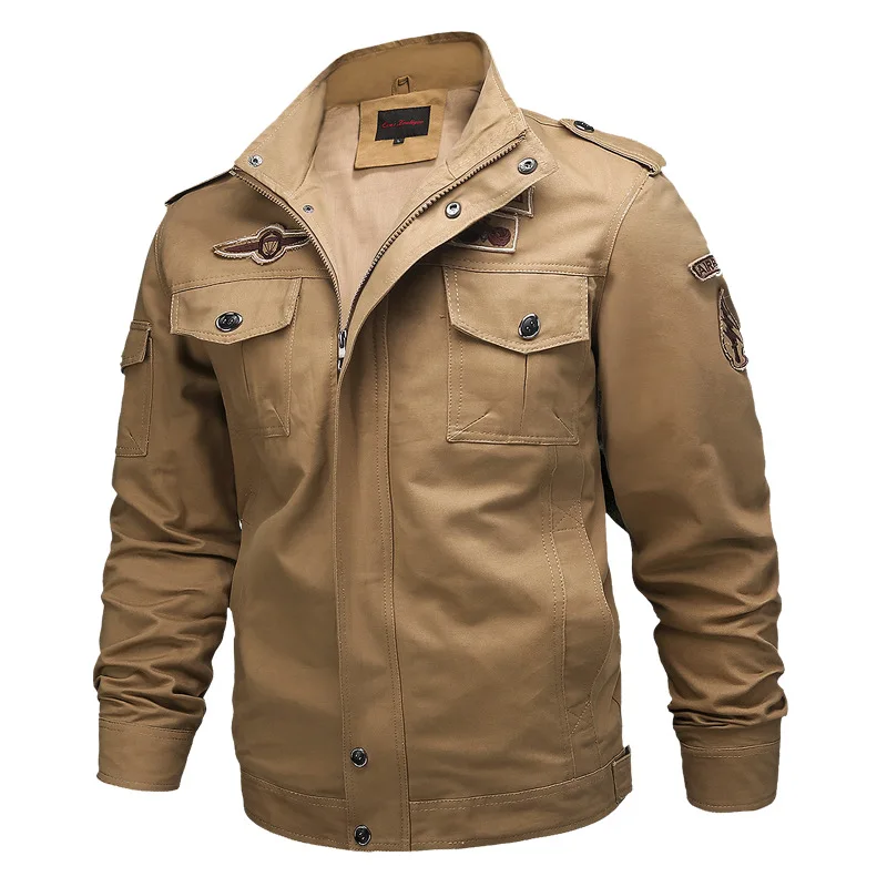 Men's Military Jacket Fashion Armed Style Chalecos Para Hombre Outdoor Sports Cotton Aviator Jacket Men's Military Jacket 6XL