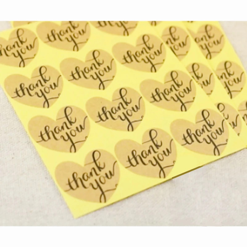 120pcs thank you stickers Packaging Sticker DIY Hand Gift Bag Sealing Kawaii Baking Decoration seal labels | Дом и сад