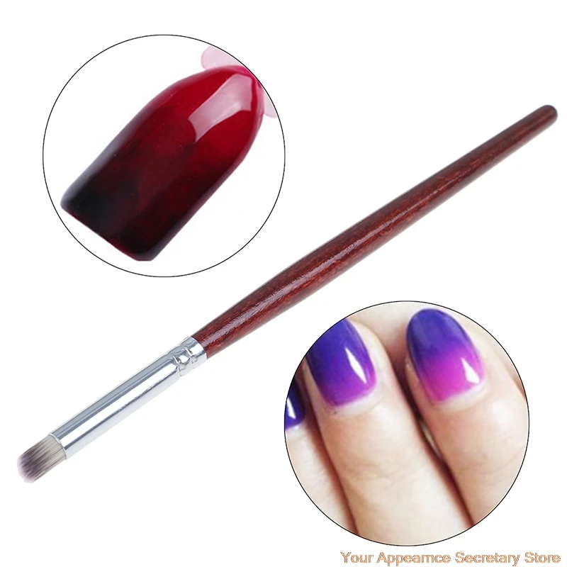 

1Pcs Professional Nail Art Brush / Manicure Gel Polish Brush / Gradual Color Blooming Nail Drawing Pen New