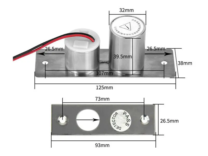 

DC12V Fail Safe Embedded Electric Drop Bolt Lock for Door Access Control System