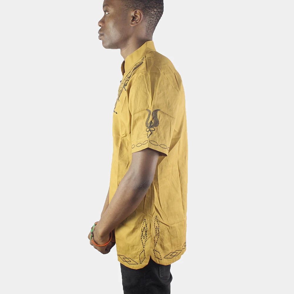 muslim shirt kurta men African Man Casual Top Kwanzaa Embroidery Dashiki Summer Men's t-shirt мусульманская одежда для мужчин