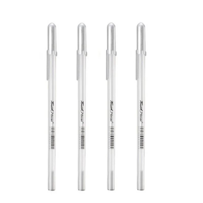 Silver 1pc 1 шт. белая ручка для рисования маркер для рисования ручка черная бумага стекло CD шина Graffit комическое искусство школьные канцелярские принадлежности - Цвет: Silver 1pc