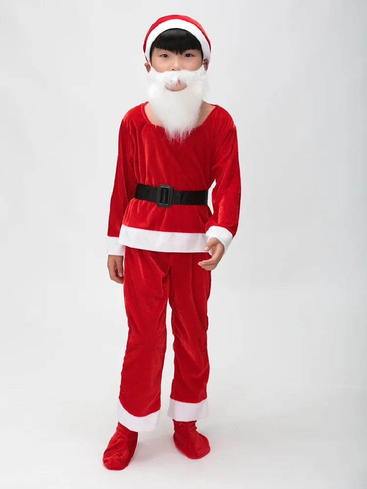 Детский костюм для вечевечерние семь гномов Санты карнавальный топ + брюки пояс