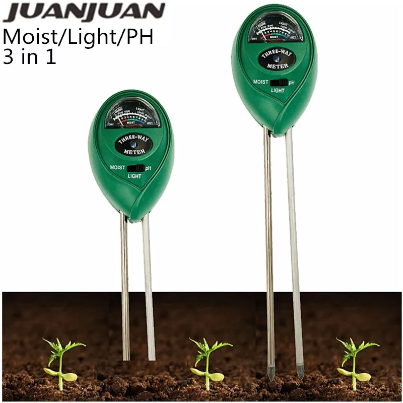 Измеритель влажности для почвы 3 в 1 измеритель светильник с датчиком кислотности
