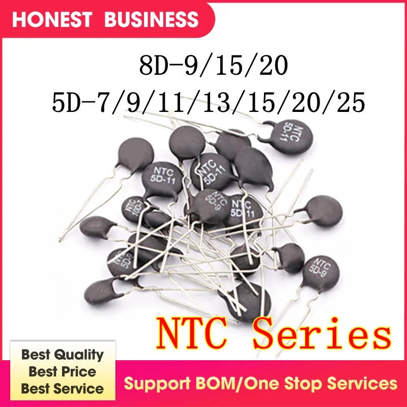 

10PCS NTC5D-7 NTC5D-9 NTC5D-11 NTC5D-13 NTC5D-15 NTC5D-20 NTC5D-25 NTC8D-9 NTC8D-15 NTC8D-20 Thermistor In Stock