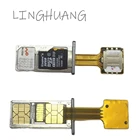 LINGHUANG устройство для чтения Sim-карт Micro SD, гибридный двойной адаптер для двух Sim-карт Nano Sim, удлинитель для Xiaomi Redmi Huawei OnePlus