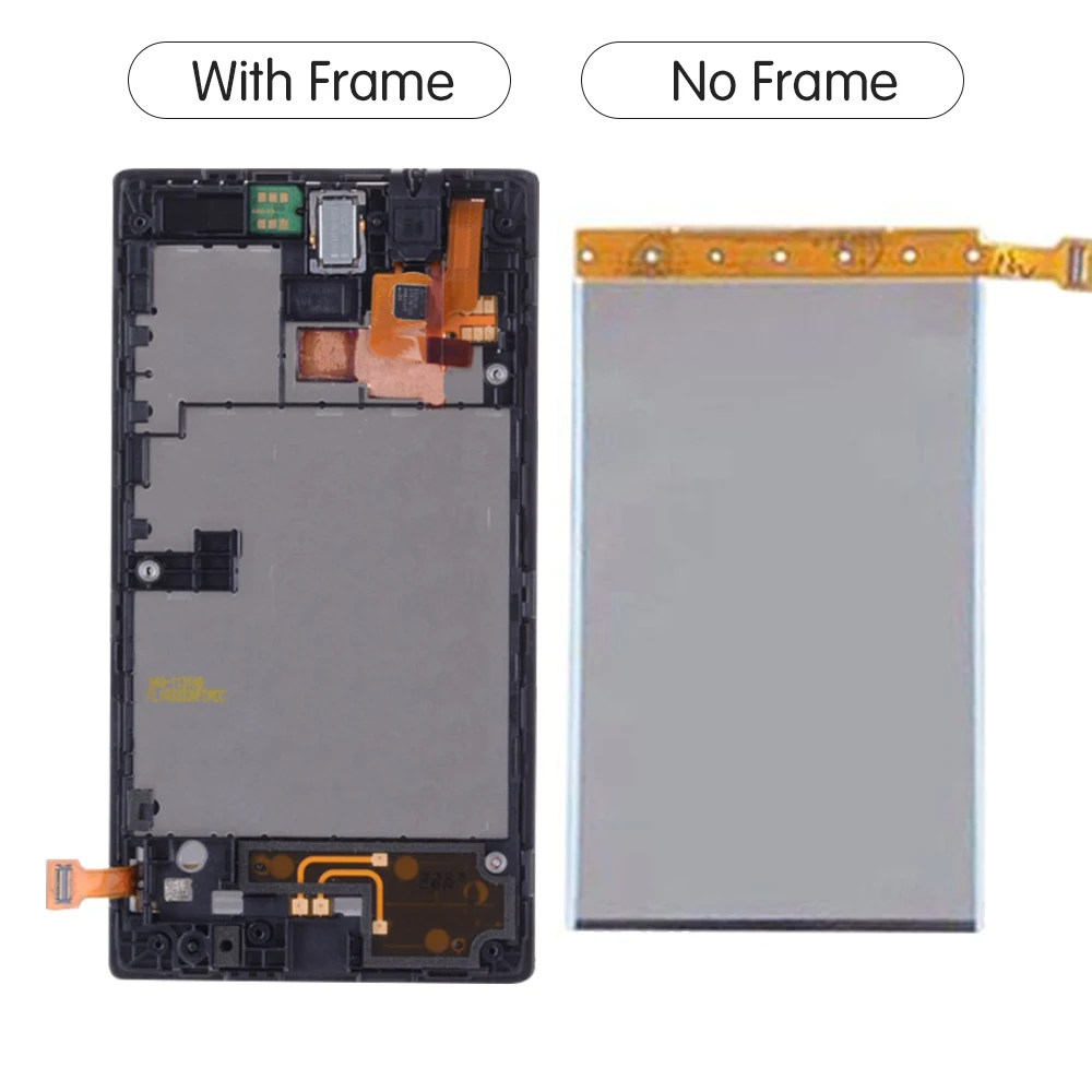 Оригинальный ЖК дисплей для Nokia Lumia 520 сенсорный экран дигитайзер в сборе с рамкой