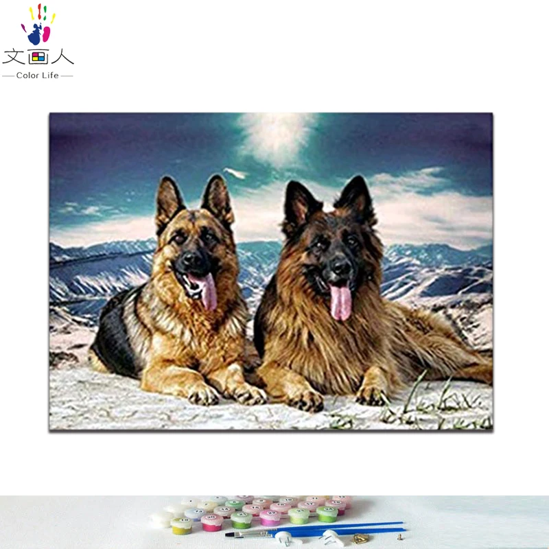 Набор для рисования по номерам &quotсделай сам&quot картинки раскраски с собаками |