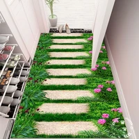 creative 3d printing flower garden corridor rugs and carpets for bedroom rug living room kitchen bathroom anti slip floor mats