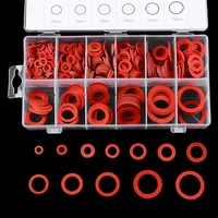 600pcs 12 sizes red steel paper fiber flat washer kit insulation washer gasket nut bolt set with plastic box