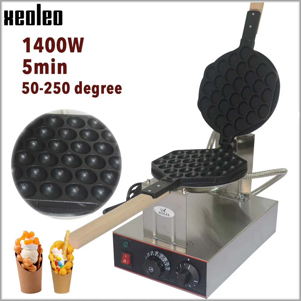 XEOLEO вафельница с пузырьками Hongkong QQ Eggettes maker 110 В/220 В машина для приготовления яиц и