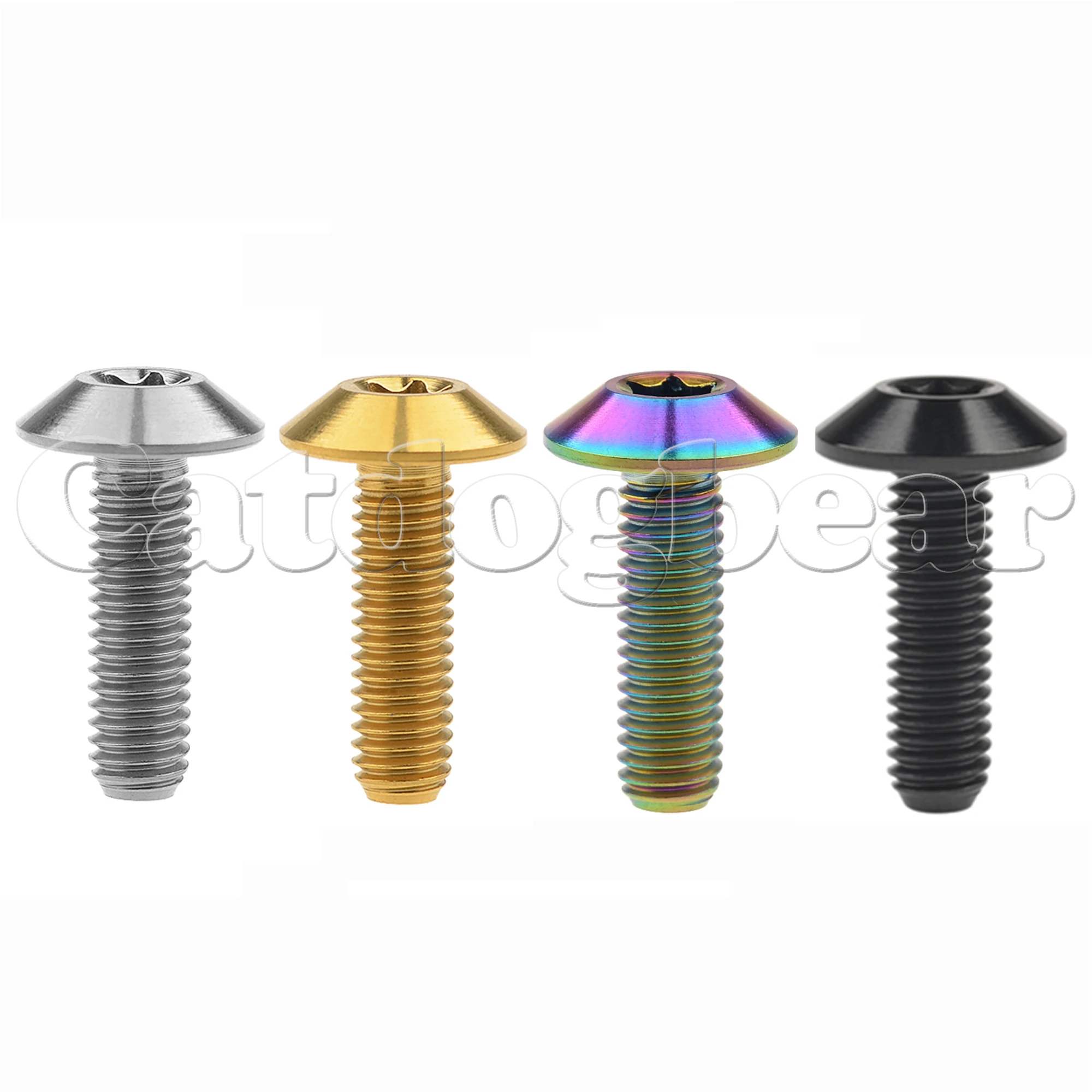 

Catdogbear Titanium Bolt M6x12 15 16 20mm Torx T30 Head ScrewS for Bike MotorBike 5 PCS